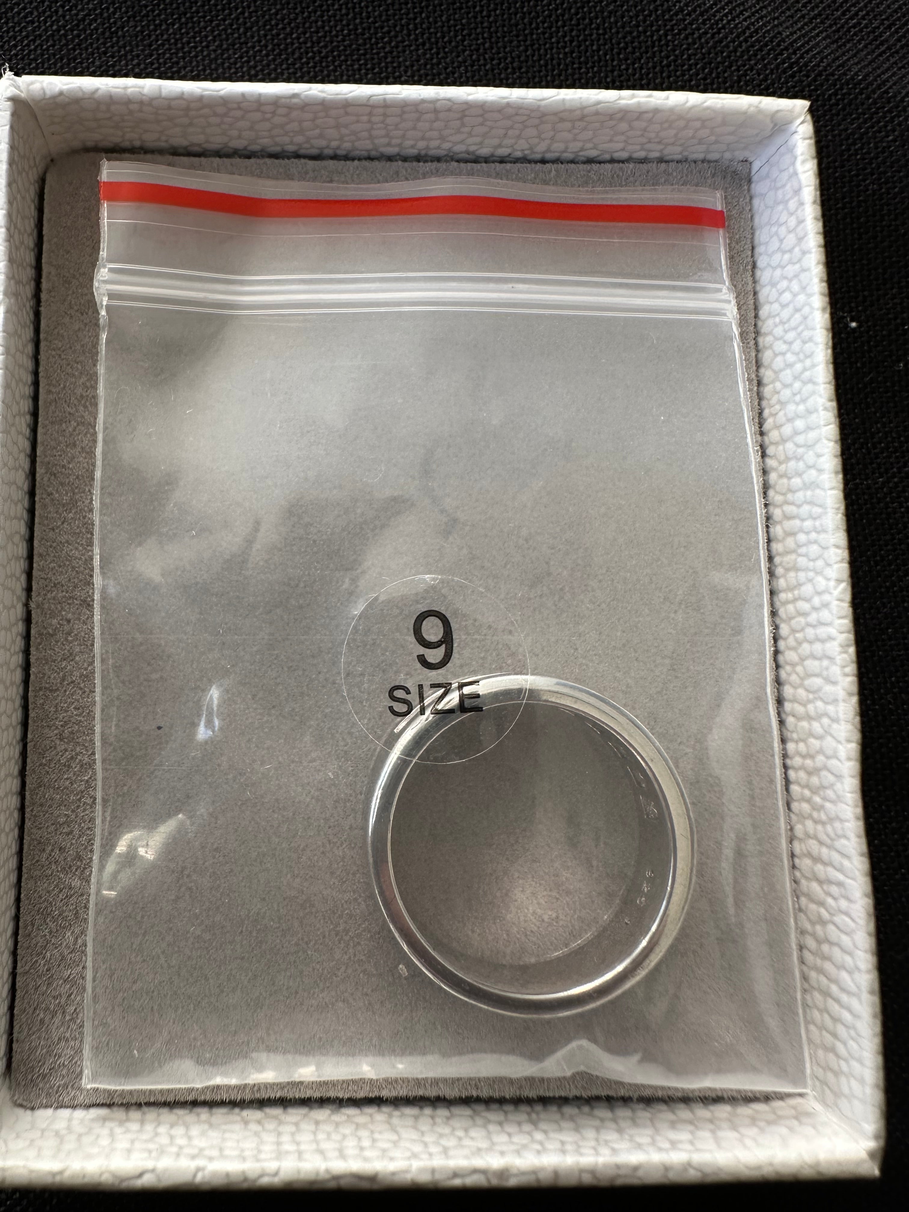 Sterling Silver Engagement Band