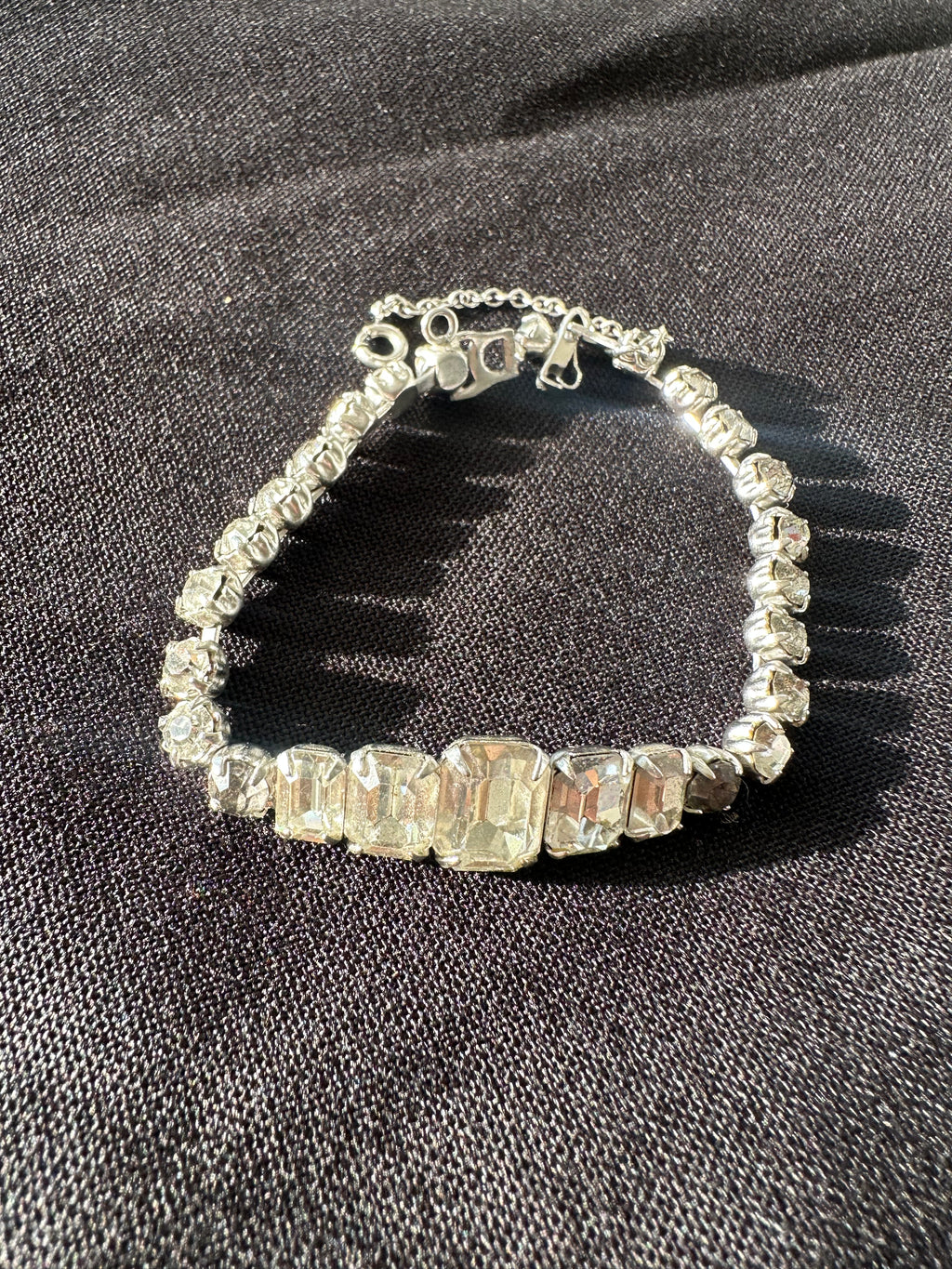 Vintage Rhinestone Tennis Bracelet