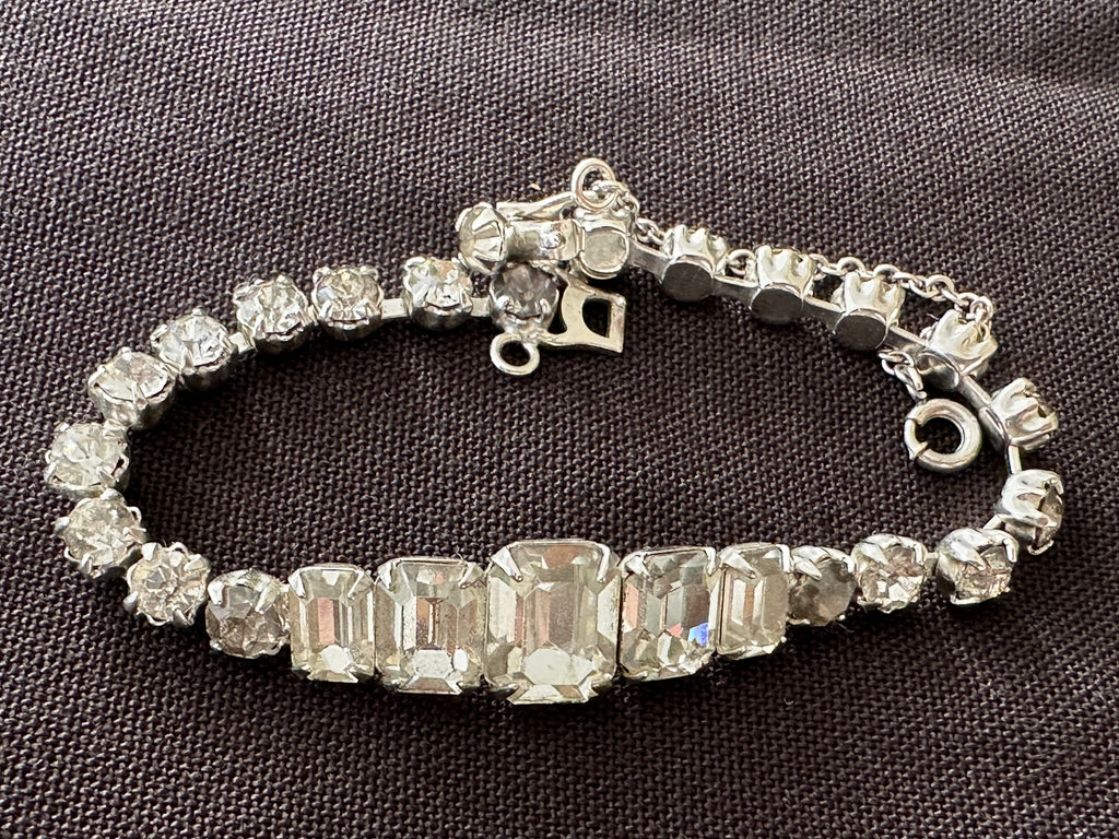 Vintage Rhinestone Tennis Bracelet