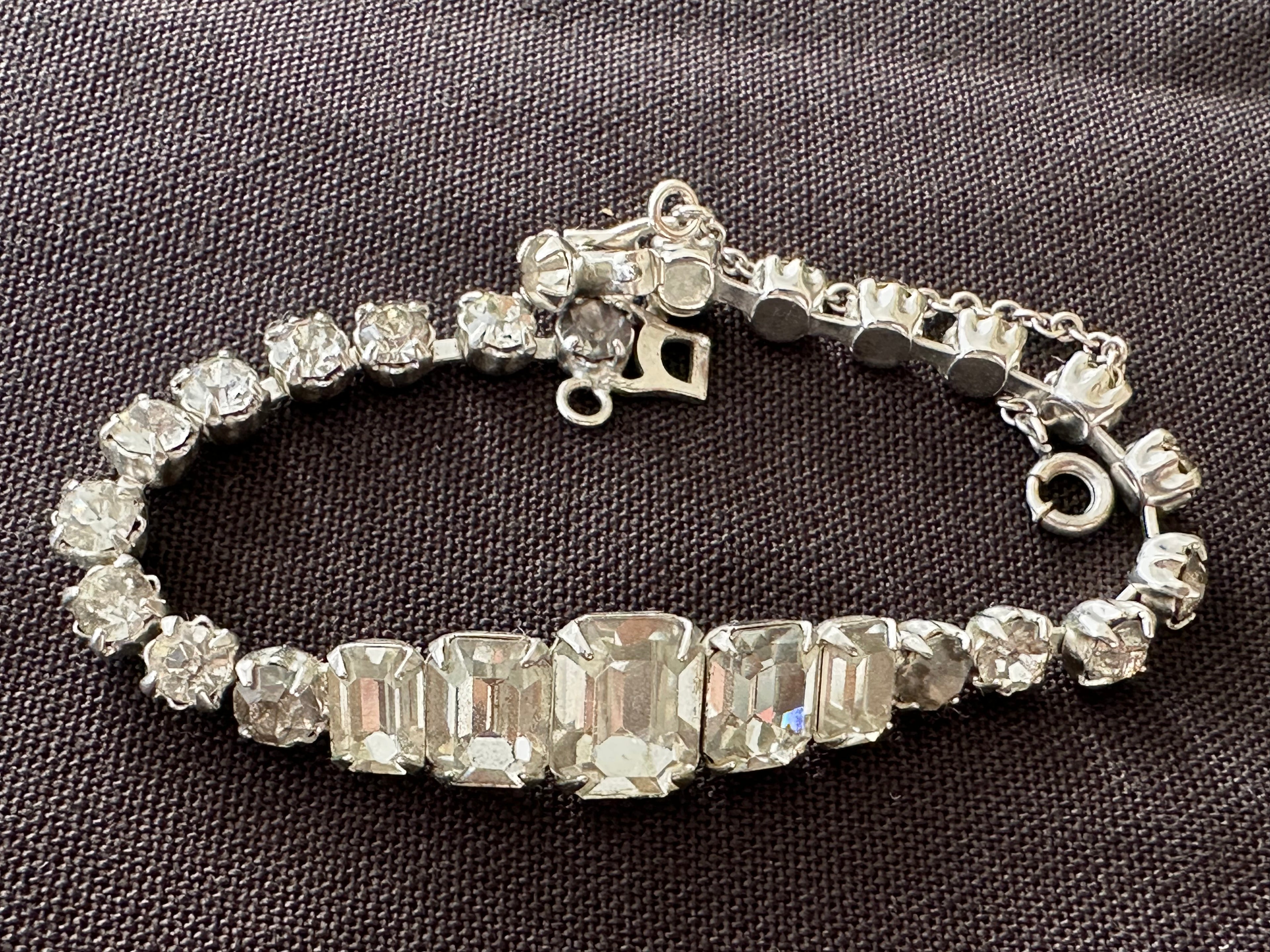 Vintage Rhinestone Tennis Bracelet
