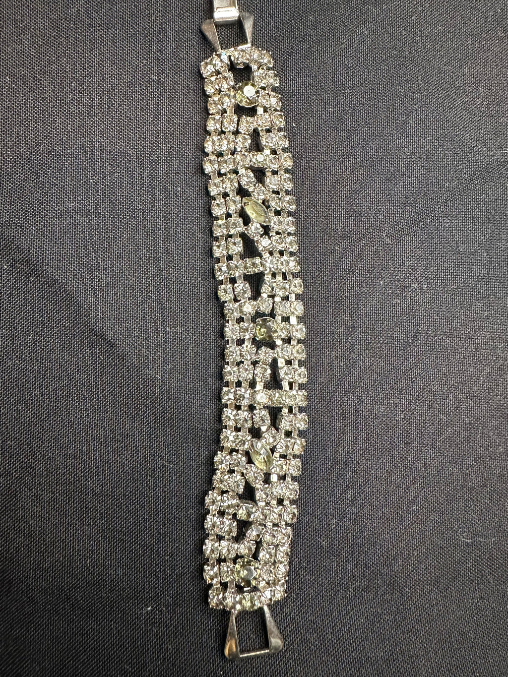 Vintage Clear Rhinestone Bracelet
