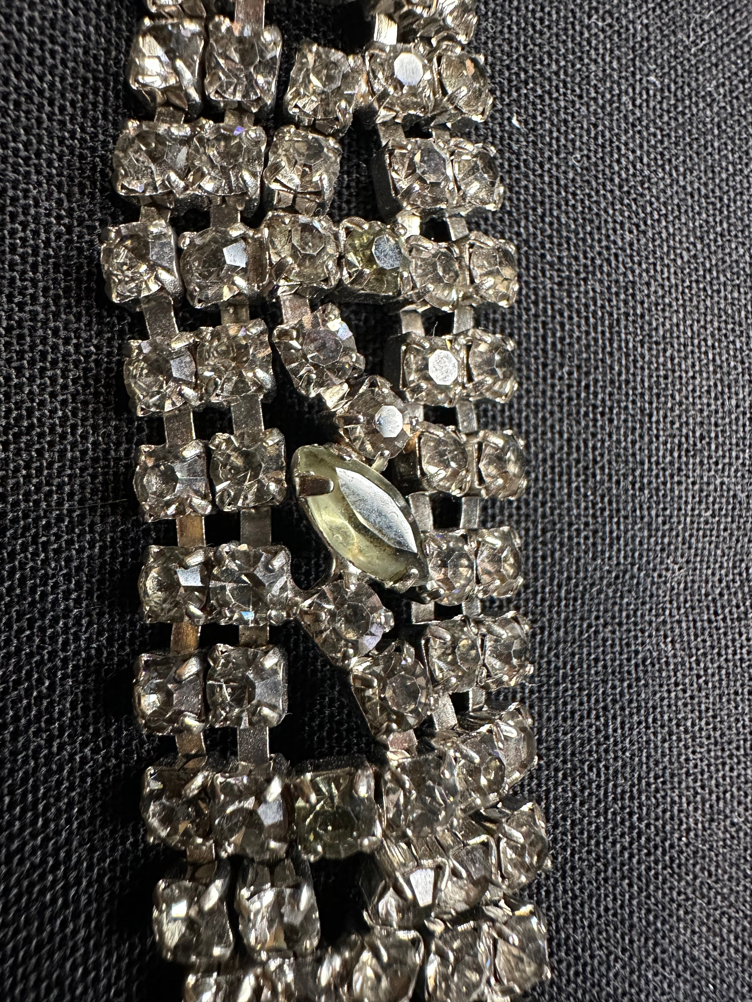 Vintage Clear Rhinestone Bracelet